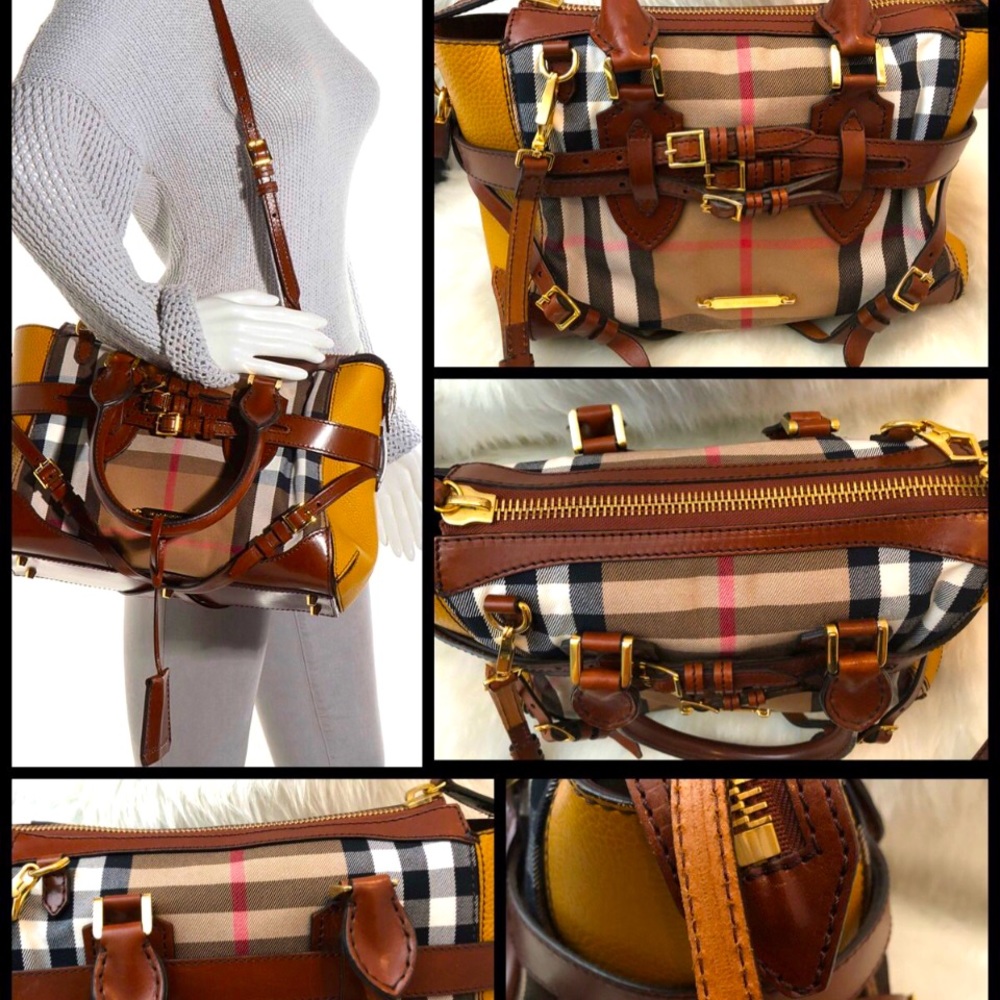 Beautiful rare Burberry tote handbag crossbody